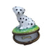 Miniature Dalmatian Dog Figurine for Dog Lovers Porcelain Limoges Dog French Trinket Box
