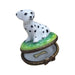 Miniature Dalmatian Dog Figurine for Dog Lovers Porcelain Limoges Dog French Trinket Box