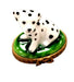 Miniature Dalmatian Dog Figurine for Dog Lovers Porcelain Limoges Dog French Trinket Box