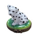 Miniature Dalmatian Dog Figurine for Dog Lovers Porcelain Limoges Dog French Trinket Box