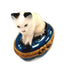 White Siamese Cat Box for Cat Lovers Porcelain Limoges Cat French Trinket Box