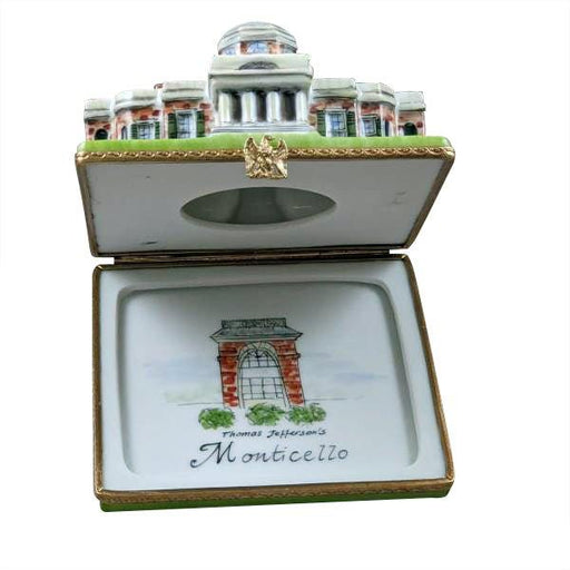 Monticello Limoges Box for History Lovers Porcelain Limoges travel united states monuments French Trinket Box
