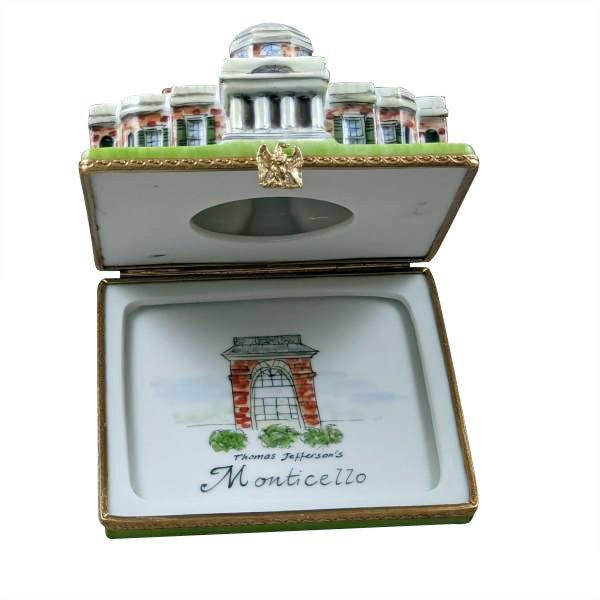Monticello Limoges Box for History Lovers Porcelain Limoges travel united states monuments French Trinket Box