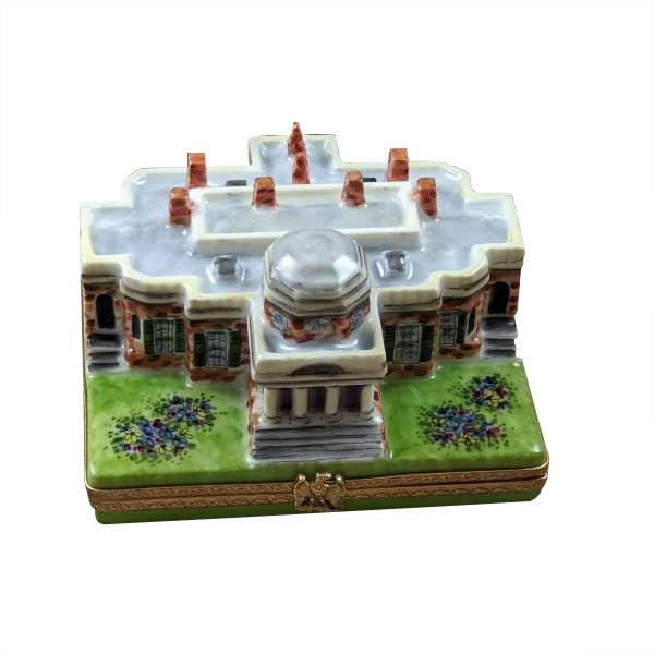 Monticello Limoges Box for History Lovers Porcelain Limoges travel united states monuments French Trinket Box