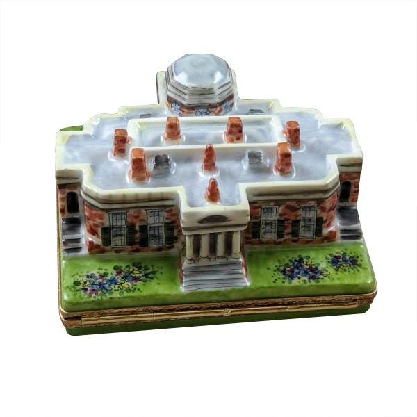 Monticello Limoges Box for History Lovers Porcelain Limoges travel united states monuments French Trinket Box