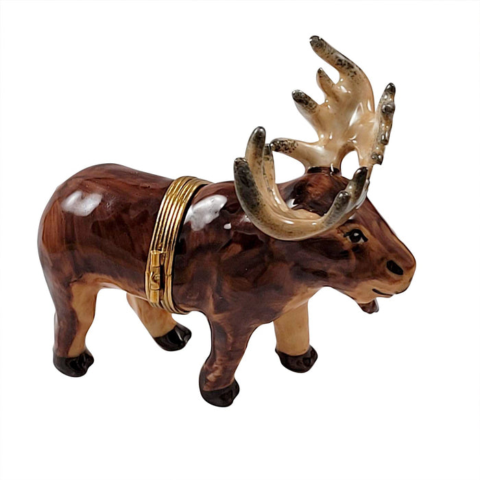 Moose Limoges Box for Nature Lovers Porcelain Limoges Wild LIMOGES BOXES French Trinket Box