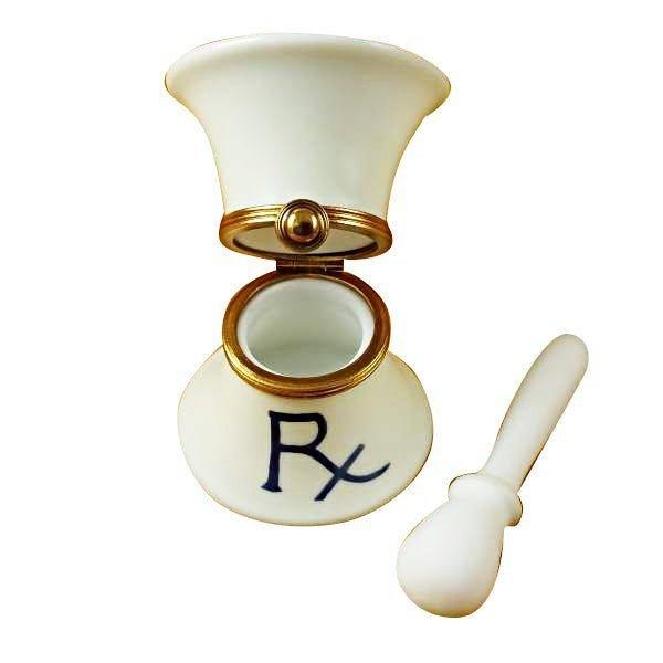 Mortar And Pestle Limoges Box For Medicine Lovers Porcelain Limoges professional French Trinket Box