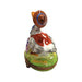 Mother Goose Brown Hat Limoges Box Porcelain Figurine-Fairy farm-CH9J188