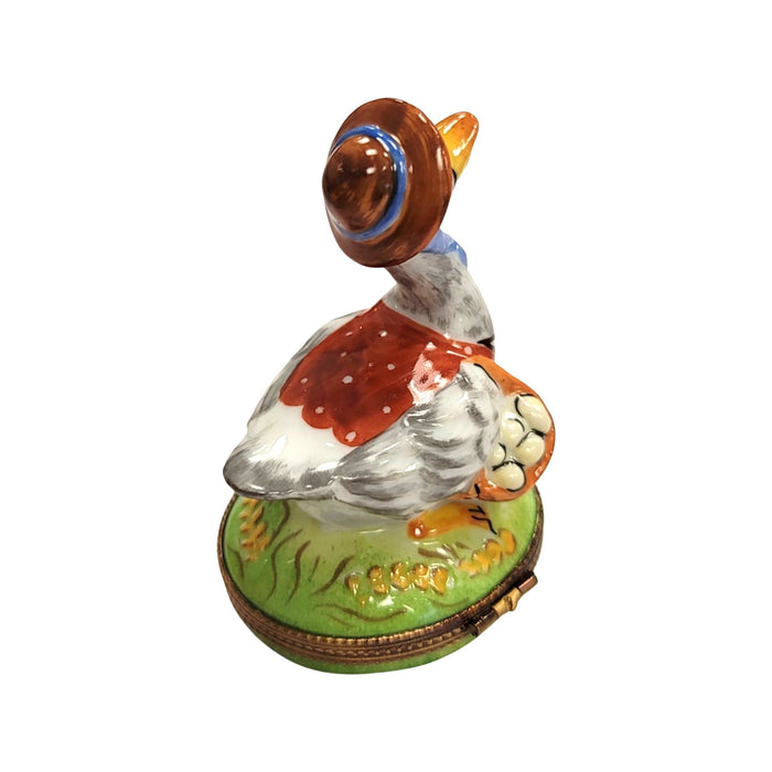 Mother Goose Limoges Box for Collectors Porcelain Limoges Fairy farm bird Fairy Tale French Trinket Box