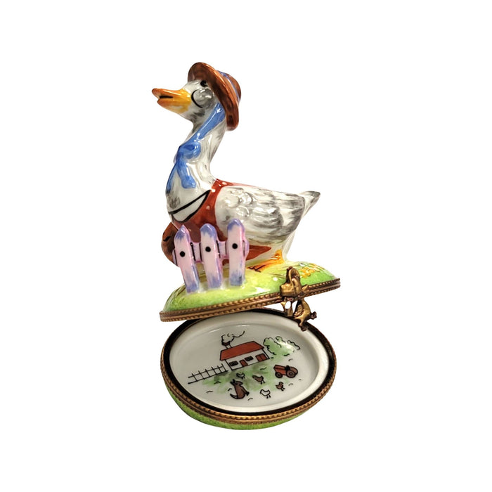 Mother Goose Limoges Box for Collectors Porcelain Limoges Fairy farm bird Fairy Tale French Trinket Box