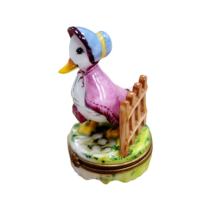 Mother Goose Limoges Box for Collectors Porcelain Limoges Fairy Tale farm bird French Trinket Box