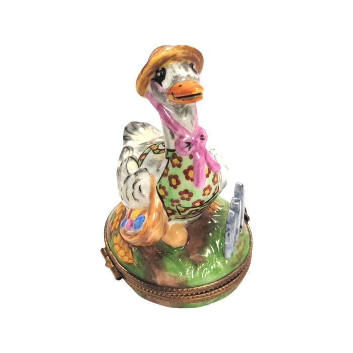 Mother Goose Limoges Box for Collectors Porcelain Limoges Fairy farm bird Fairy Tale French Trinket Box