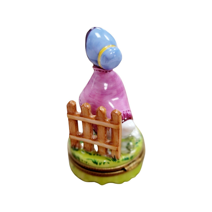 Mother Goose Limoges Box for Collectors Porcelain Limoges Fairy Tale farm bird French Trinket Box