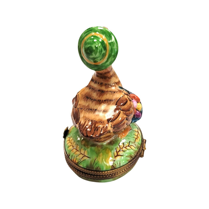 Mother Goose Figurine for Elegant Decor Porcelain Limoges Fairy farm bird Fairy Tale French Trinket Box