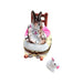 Mother Rabbit Rocker Delight for Collectors Porcelain Limoges mother rabbit baby maternity French Trinket Box