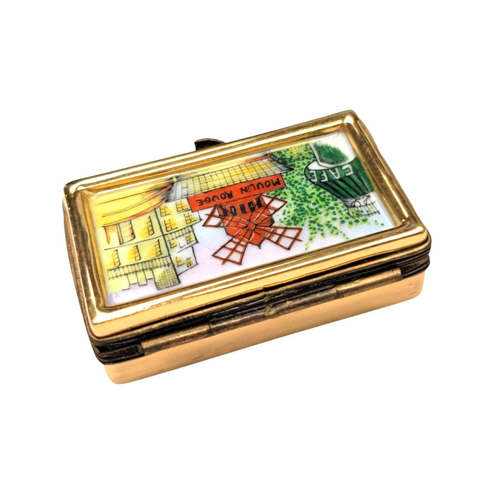 Moulin Rouge Limoges Box for Collectors Porcelain Limoges games gambling travel Paris france French Trinket Box