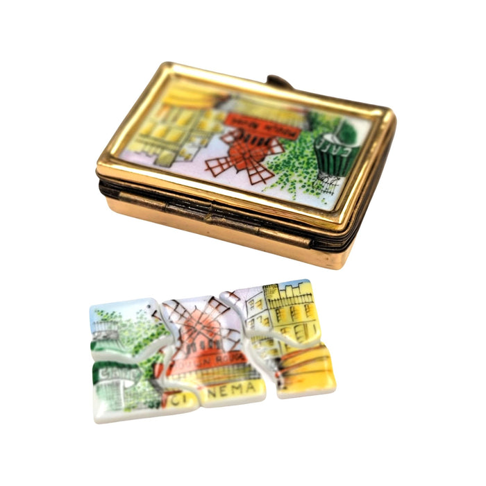 Moulin Rouge Limoges Box for Collectors Porcelain Limoges games gambling travel Paris france French Trinket Box