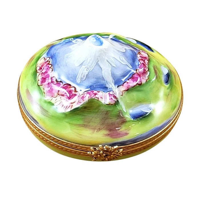 Mount Fuji Limoges Box for Cultural Gifts Porcelain Limoges Rochard Travel Monuments French Trinket Box
