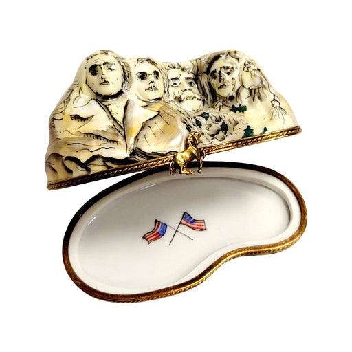 Mount Rushmore Limoges Box for Collectors Porcelain Limoges travel monuments united states French Trinket Box