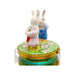 Mr and Mrs Rabbit Limoges Box for Collectors Porcelain Limoges rabbits mice French Trinket Box