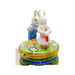 Mr and Mrs Rabbit Limoges Box for Collectors Porcelain Limoges rabbits mice French Trinket Box
