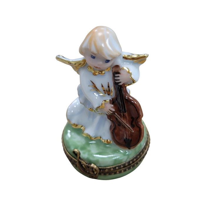 Music Angel Limoges Box Porcelain Figurine-angel music figurine BABY maternity figurine LIMOGES BOXES-CH6D245