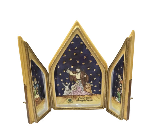 TRIPTYCH - NATIVITY Authentic Limoges Box