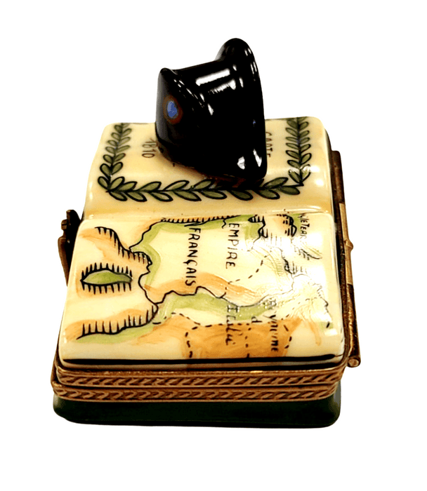 Napoleon Hat Limoges Box for History Enthusiasts Porcelain Limoges France French hat French Trinket Box