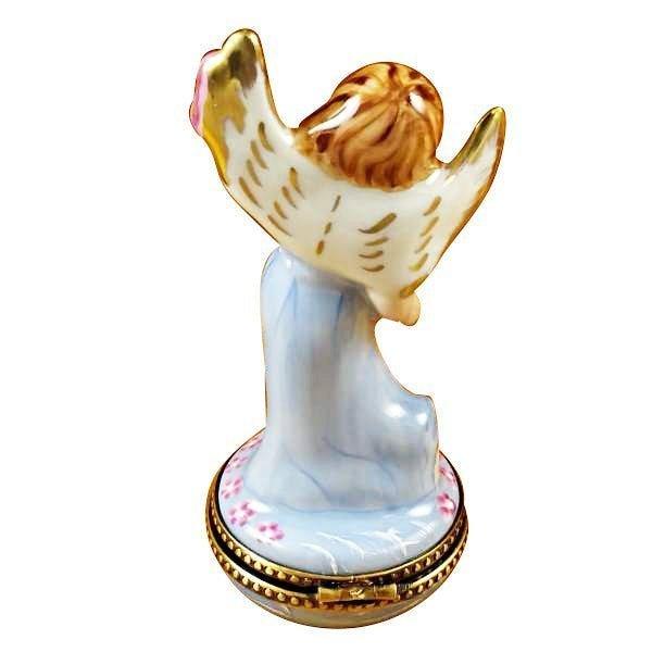 Nativity Angel for Holiday Decor Porcelain Limoges nativity angel French Trinket Box