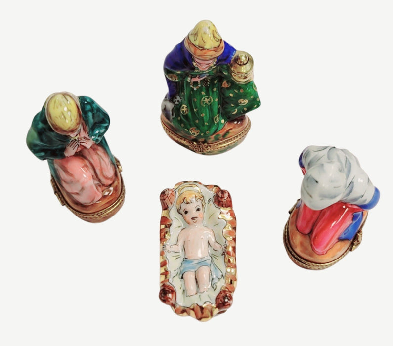 Nativity Scene Limoges Box for Collectors Porcelain Limoges nativity French Trinket Box