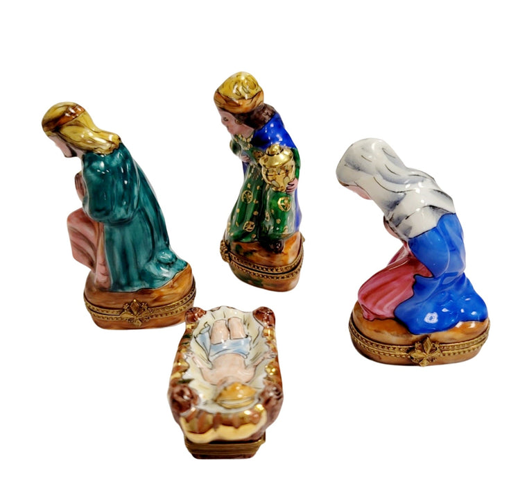 Nativity Scene Limoges Box for Collectors Porcelain Limoges nativity French Trinket Box