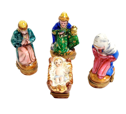 Nativity Scene Limoges Box for Collectors Porcelain Limoges nativity French Trinket Box