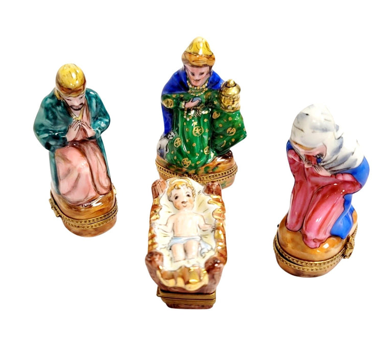 Nativity Scene Limoges Box for Collectors Porcelain Limoges nativity French Trinket Box