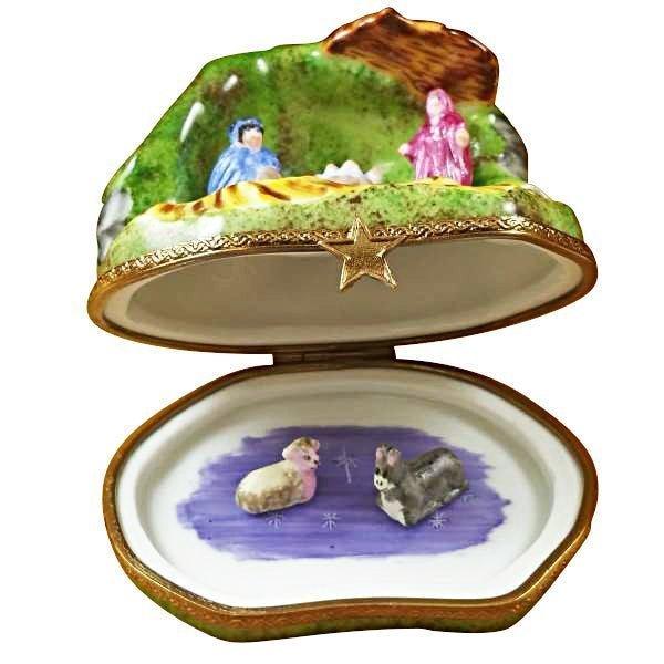 Nativity Scene for Christmas Collectors Porcelain Limoges nativity French Trinket Box