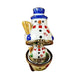 Nesting Snowman Set for Holiday Cheer Porcelain Limoges snowman French Trinket Box