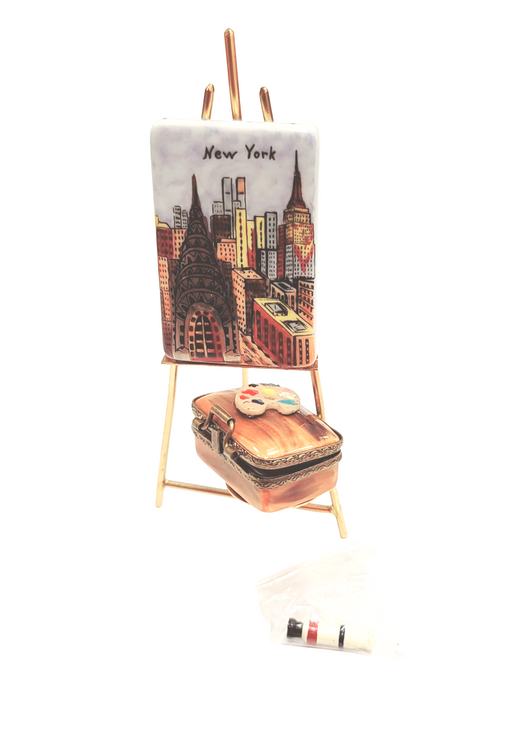 New York City Artistry Box for Collectors Porcelain Limoges Fine Art French Trinket Box