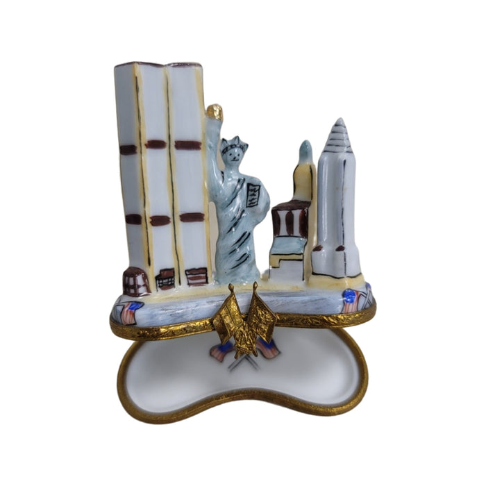 New York Landmark Elegance for Home Decor Porcelain Limoges monuments Limoges Boxes Travel new york special French Trinket Box