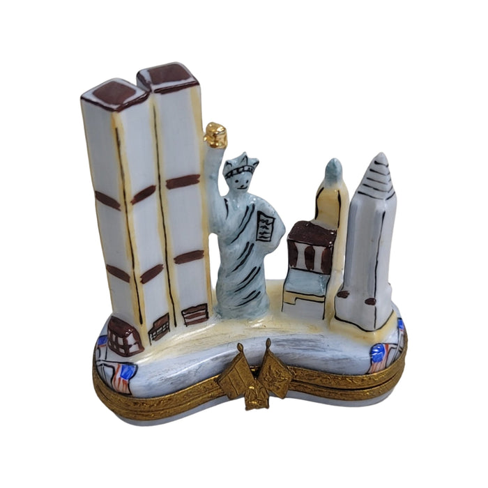 New York Landmark Elegance for Home Decor Porcelain Limoges monuments Limoges Boxes Travel new york special French Trinket Box