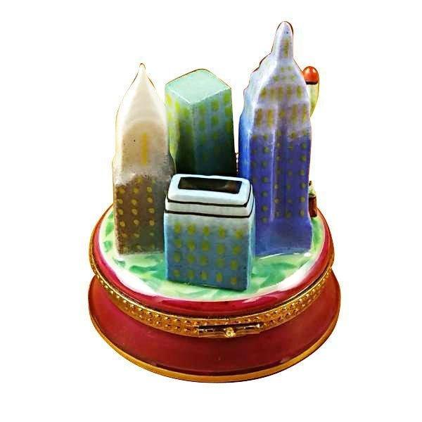 New York Night Keepsake Box Porcelain Limoges monuments French Trinket Box