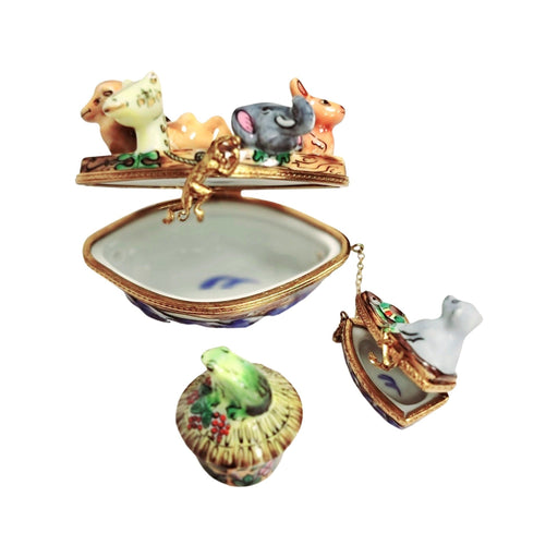 Noah's Ark Limoges Box Delight Porcelain Limoges jewish Christian French Trinket Box