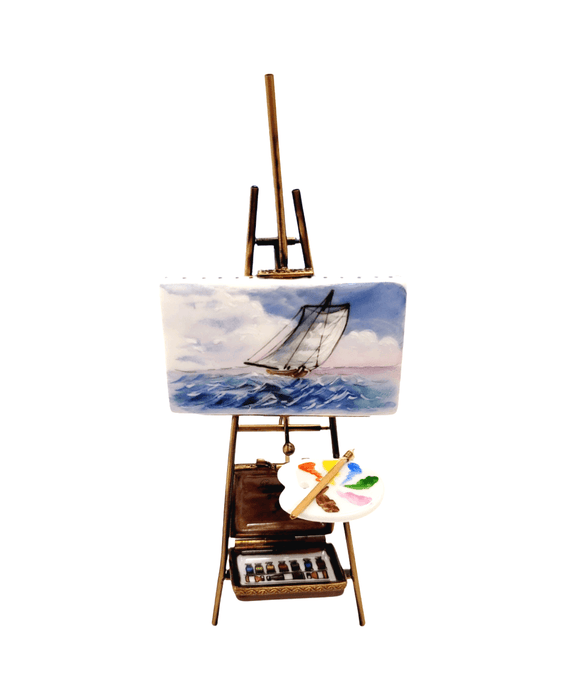 Ocean Scene Limoges Box for Art Lovers Porcelain Limoges art painting French Trinket Box