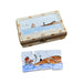 Ocean Scene Limoges Box for Collectors Porcelain Limoges beach games gambling travel French Trinket Box