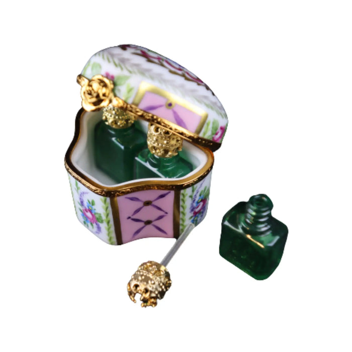 Elegant Perfume Bottles for Fragrance Lovers Porcelain Limoges Perfume French Trinket Box
