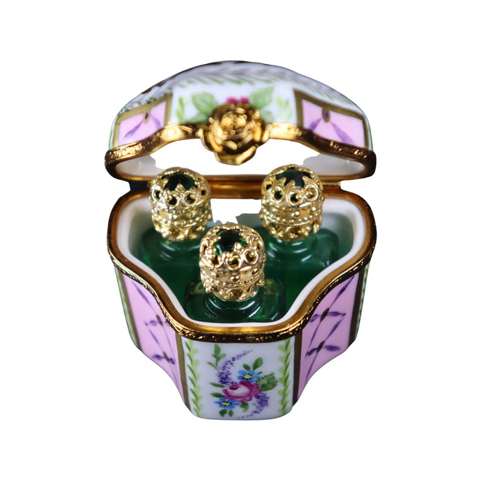 Elegant Perfume Bottles for Fragrance Lovers Porcelain Limoges Perfume French Trinket Box