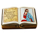 Open Bible Limoges Box for Faith Collectors Porcelain Limoges christian French Trinket Box