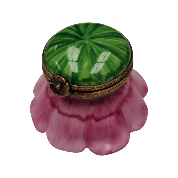 Open Flower Bud Limoges Box for Flower Lovers Porcelain Limoges valentine rose flower French Trinket Box