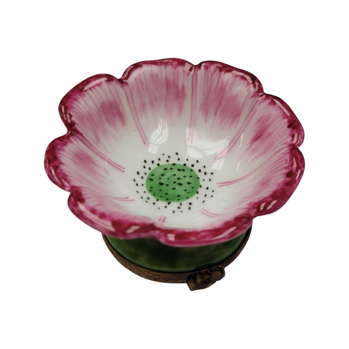 Open Flower Bud Limoges Box for Flower Lovers Porcelain Limoges valentine rose flower French Trinket Box