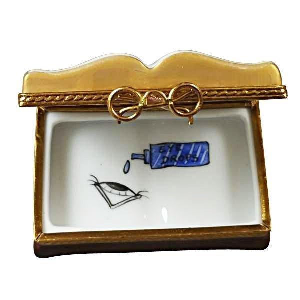 Ophthalmologist Limoges Box for Eye Care Enthusiasts Porcelain Limoges professional book French Trinket Box