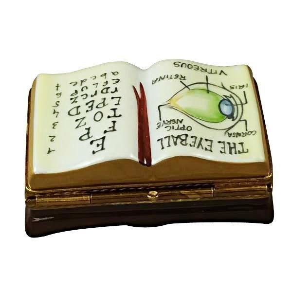 Ophthalmologist Limoges Box for Eye Care Enthusiasts Porcelain Limoges professional book French Trinket Box