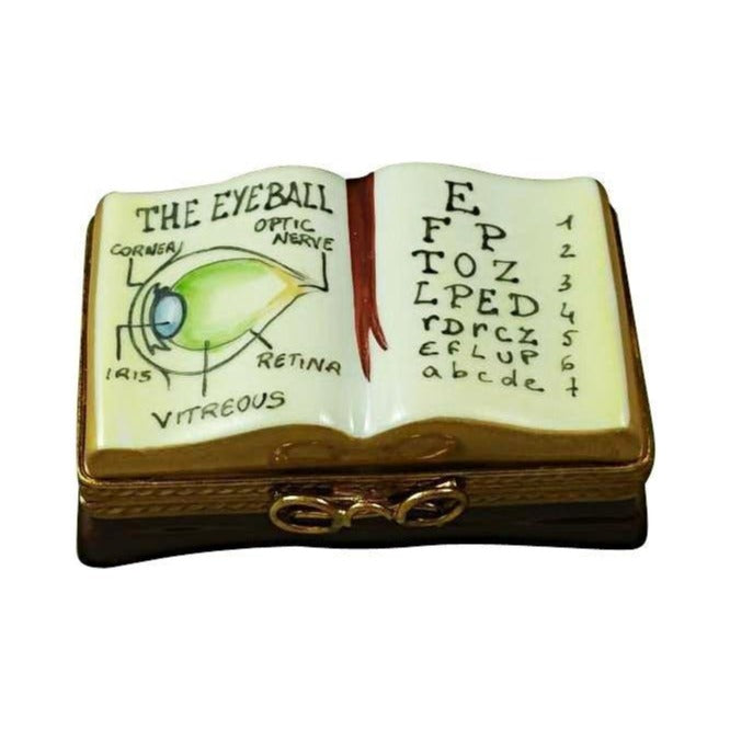 Genuine Rochard Ophthalmologist Eye Doctor Book Set Limoges box painted by hand in France, from Limoges Boutique